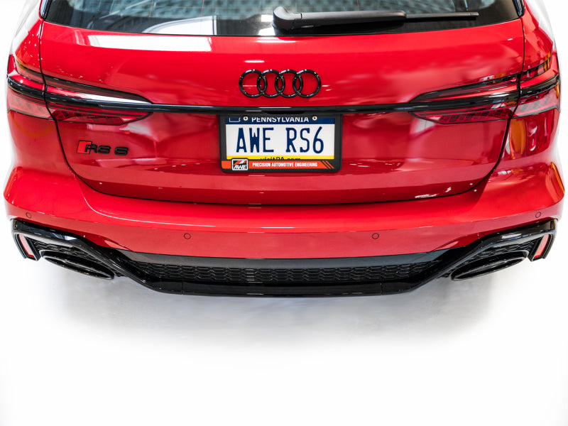 AWE Tuning 21-23 Audi C8 RS6/RS7 SwitchPath Cat-back Exhaust - Diamond Black Tips - Precision R