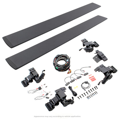 RealTruck 14-18 Chevrolet Silverado 1500 DC 4dr VoltStep Electric Running Board Kit - Tex. Blk