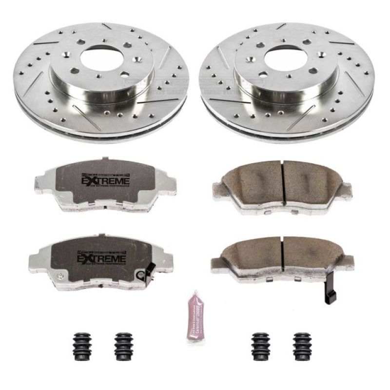 Power Stop 03-05 Honda Civic Front Z26 Street Warrior Brake Kit