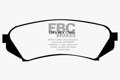 EBC 98-07 Lexus LX470 4.7 Greenstuff Rear Brake Pads