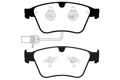 EBC 13-18 Bentley Continental 4.4TT Bluestuff Front Brake Pads