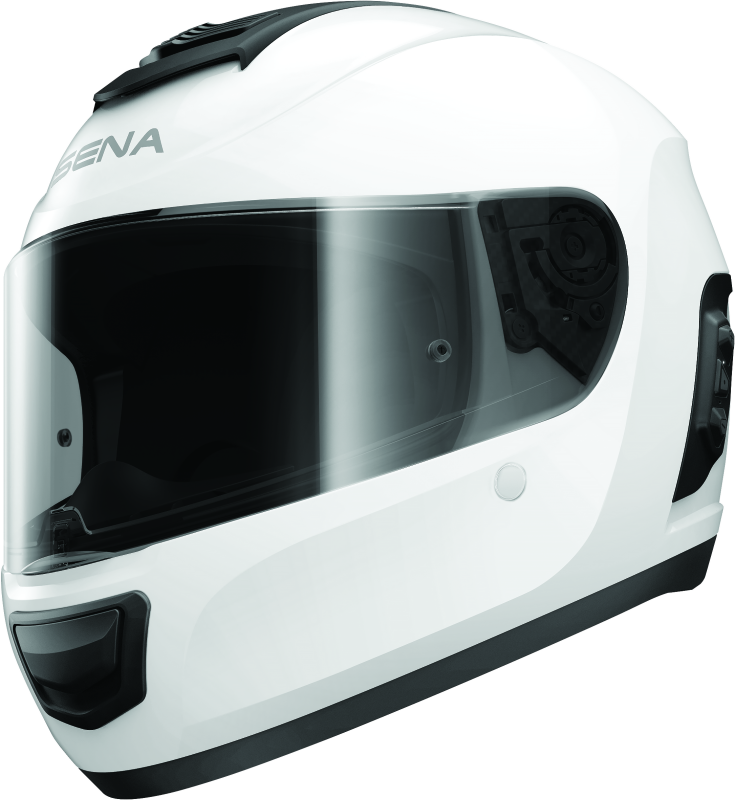 Sena Technologies Momentum Lite Helmet Glossy White Size - XS