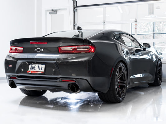 AWE Tuning 16-19 Chevrolet Camaro SS Axle-back Exhaust - Track Edition (Diamond Black Tips) - Precision R