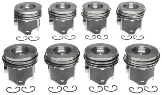 Mahle OE GM 6.6L Duramax 06-09 LMM LBZ Vin 26D Left Bank Only Piston Set (Set of 4)