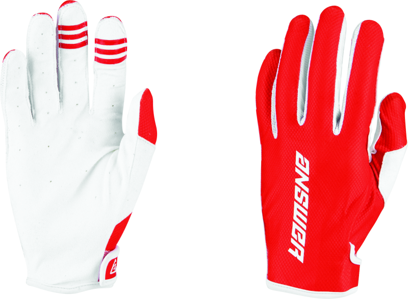 Answer Ascent Glove Red/White Youth - XL