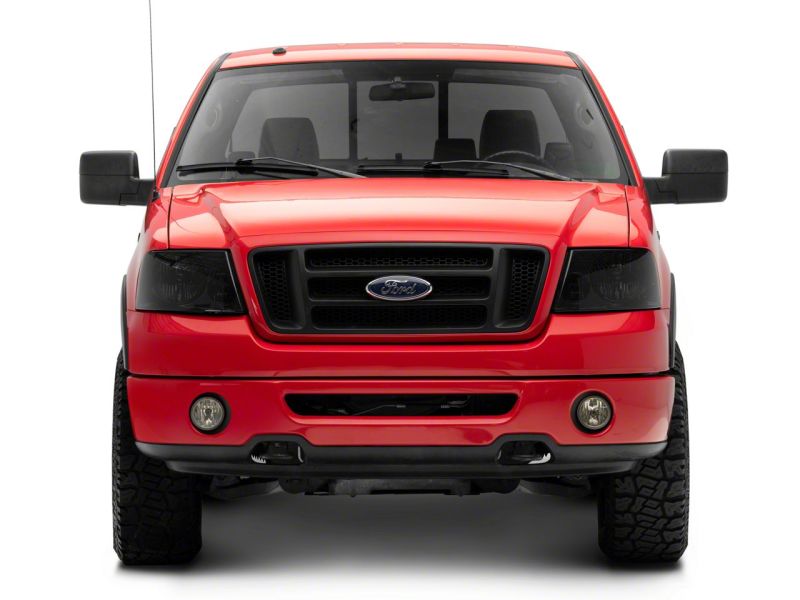 Raxiom 04-08 Ford F-150 Axial Series OEM Style Replacement Headlights- Chrome Housing- Smoked Lens