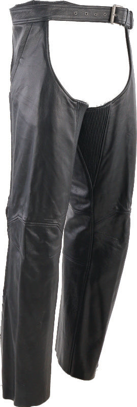 Kuryakyn Leather By River Road Plains Leather Chaps Black - Large