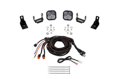 Diode Dynamics 2022+ Ford Maverick SS3 Sport Stage Series Ditch Light Kit Pro White Combo