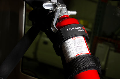 Fishbone Offroad Padded Roll Bar Black Fire Extinguisher Holder