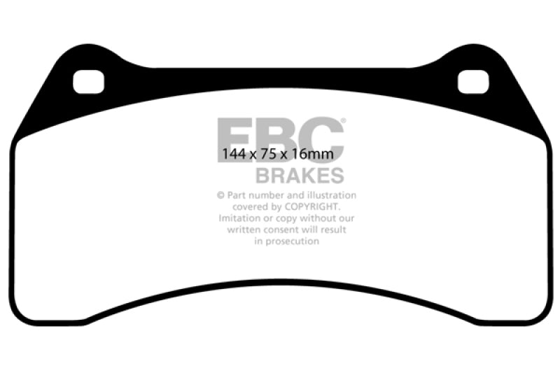 EBC 03-06 Jaguar XJR 4.2 Supercharged Yellowstuff Front Brake Pads