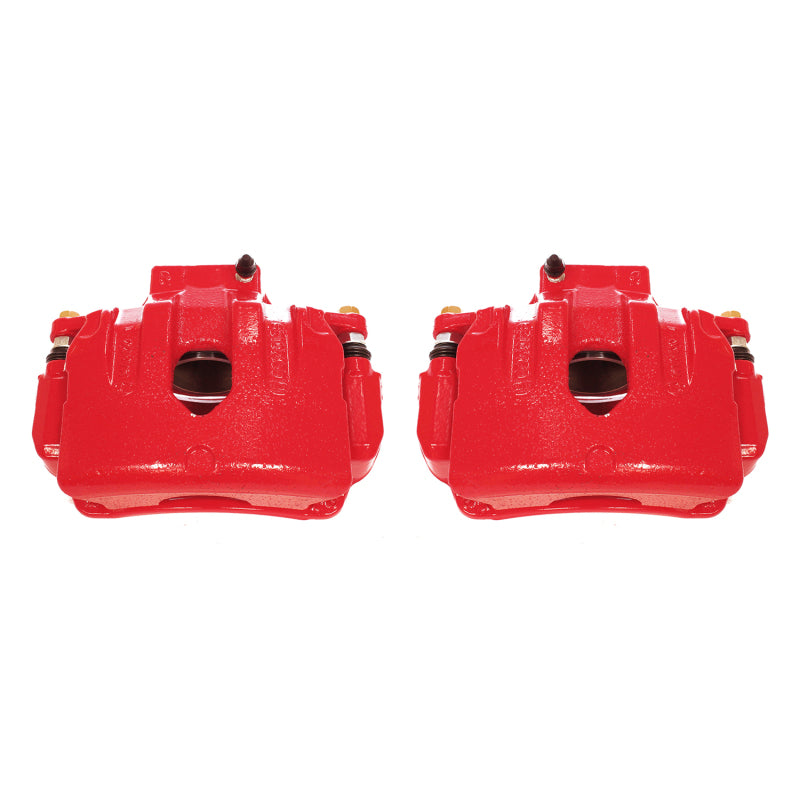 Power Stop 10-16 Hyundai Genesis Coupe Front Red Calipers w/Brackets - Pair