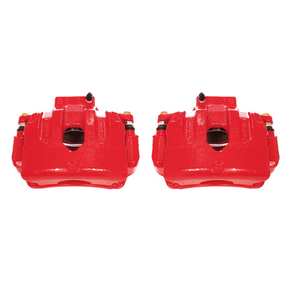 Power Stop 10-16 Hyundai Genesis Coupe Front Red Calipers w/Brackets - Pair