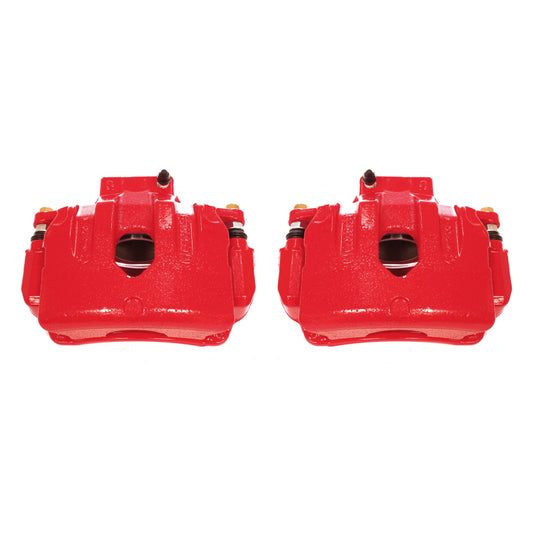 Power Stop 10-16 Hyundai Genesis Coupe Front Red Calipers w/Brackets - Pair