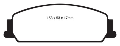 EBC 08-10 Pontiac G8 3.6 Yellowstuff Front Brake Pads