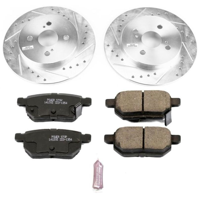 Power Stop 12-18 Toyota Yaris Rear Z23 Evolution Sport Brake Kit