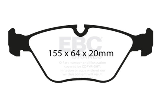 EBC 04-06 BMW X3 2.5 (E83) Ultimax2 Front Brake Pads