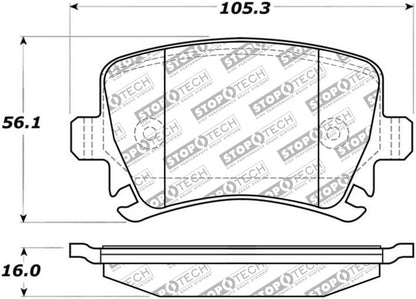 StopTech Street Select Brake Pads - Rear