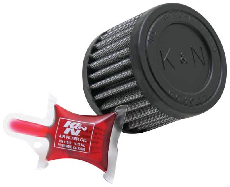 K&N Universal Clamp-On Air Filter 1-11/16in FLG / 3in OD / 2-1/2in H