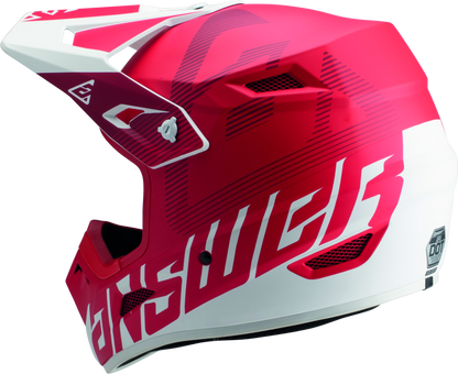 Answer AR1 V2 Bold Helmet Red/White Youth - Small