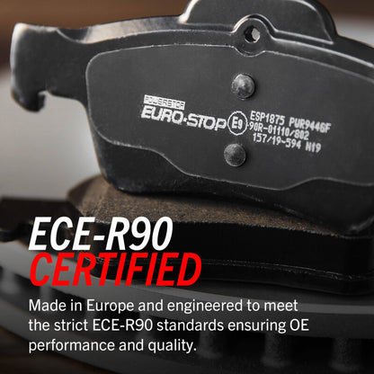 Power Stop 17-21 Porsche Macan Euro-Stop ECE-R90 Rear Brake Pads