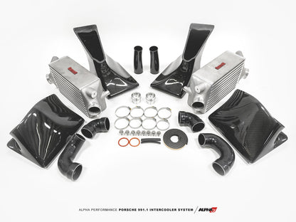 AMS Performance Porsche 997.1TT Alpha Intercooler System (For Stock Framed Turbos)