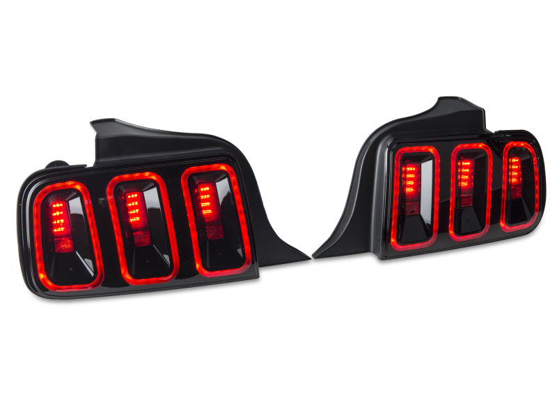 Raxiom 05-09 Ford Mustang Gen5 Tail Lights- Black Housing (Smoked Lens)