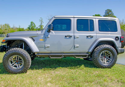 N-Fab Predator Pro Step System 2018 Jeep Wrangler JL 4 Door SUV - Tex. Black