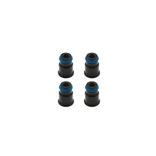 BLOX Racing 14mm Adapter Top (1/2in) w/Viton O-Ring & Retaining Clip (Set of 4)