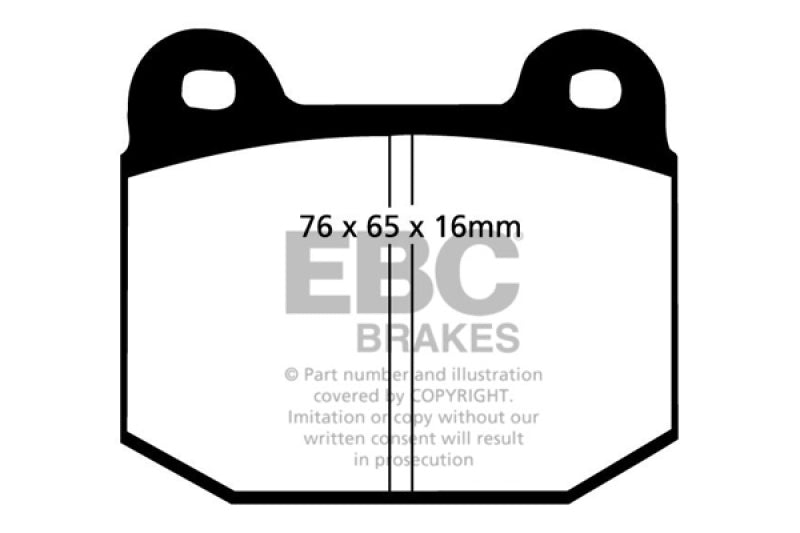 EBC 87-92 Alfa Romeo 75 1.6 Ultimax2 Front Brake Pads