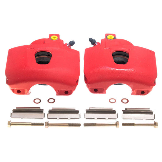 Power Stop 94-96 Ford Bronco Front Red Calipers - Pair