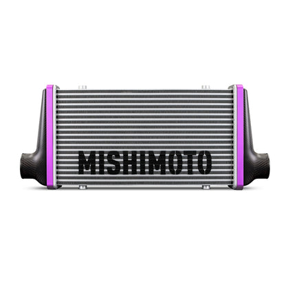 Mishimoto Universal Carbon Fiber Intercooler - Matte Tanks - 450mm Black Core - C-Flow - R V-Band