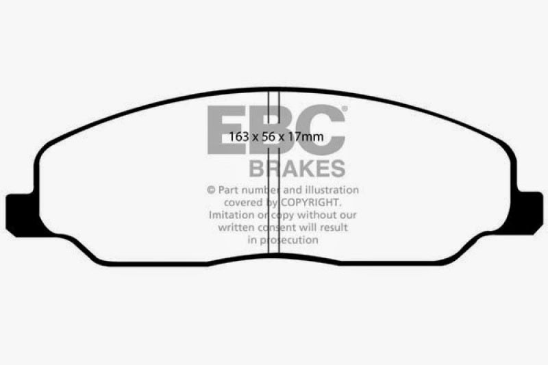 EBC 05-10 Ford Mustang 4.0 Ultimax2 Front Brake Pads