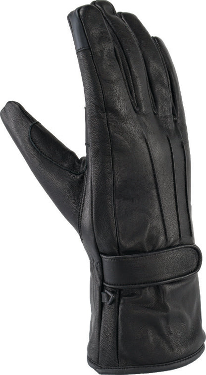 Kuryakyn Leather By River Road Taos Cold Weather Gloves Black - Small