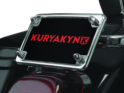 Kuryakyn License Frame & Backing Plate Set 4in X 7in Chrome