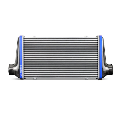 Mishimoto Universal Carbon Fiber Intercooler - Gloss Tanks - 525mm Black Core - S-Flow - P V-Band