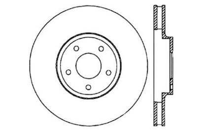 StopTech 08-09 Infiniti EX35 / 05-08 G35 / 09 G37 / 06-09 M35/M45 Drilled Right Front Rotor