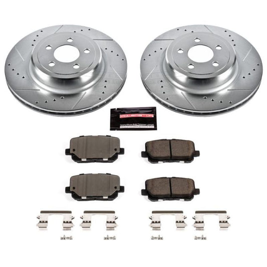 Power Stop 14-19 Dodge Charger Rear Z23 Evolution Sport Brake Kit