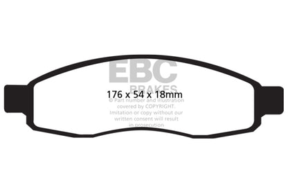 EBC 04-05 Infiniti QX56 5.6 Yellowstuff Front Brake Pads