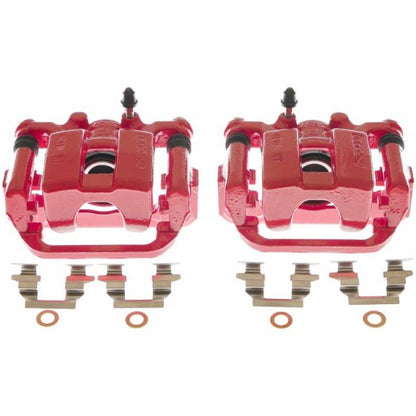 Power Stop 17-19 Nissan Leaf Rear Red Calipers - Pair