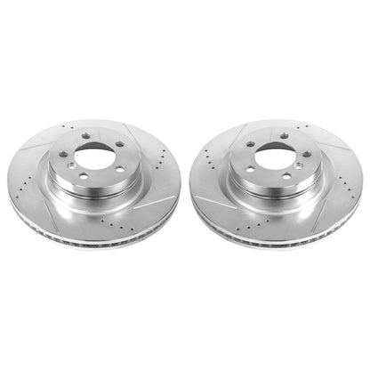 Power Stop 06-09 Land Rover Range Rover Front Evolution Drilled & Slotted Rotors - Pair