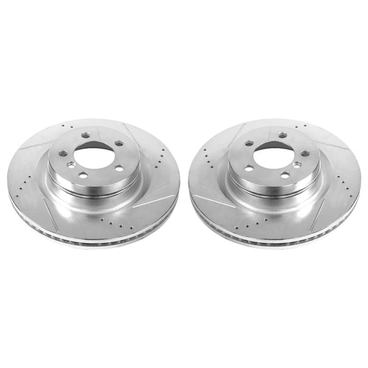 Power Stop 06-09 Land Rover Range Rover Front Evolution Drilled & Slotted Rotors - Pair