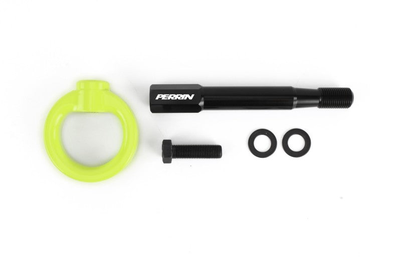 Perrin 15-19 Subaru WRX/STI Tow Hook Kit (Rear) - Neon Yellow