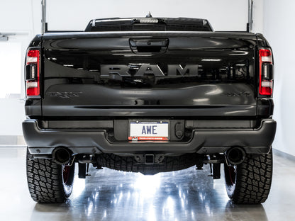 AWE Tuning 2021 RAM 1500 TRX 0FG Cat-Back Exhaust - Diamond Black Tips - Precision R