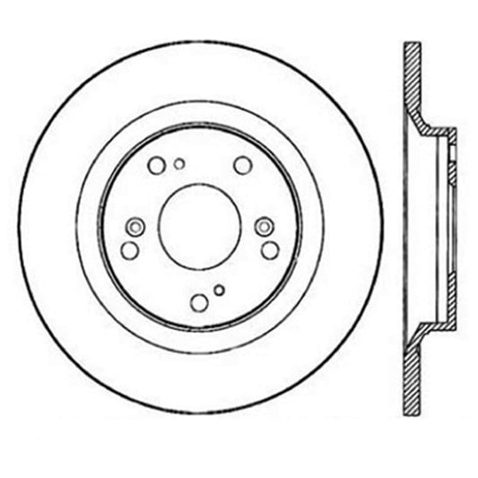 StopTech Power Slot SportStop 00-06 Honda S2000 Slotted Rear Right Rotor