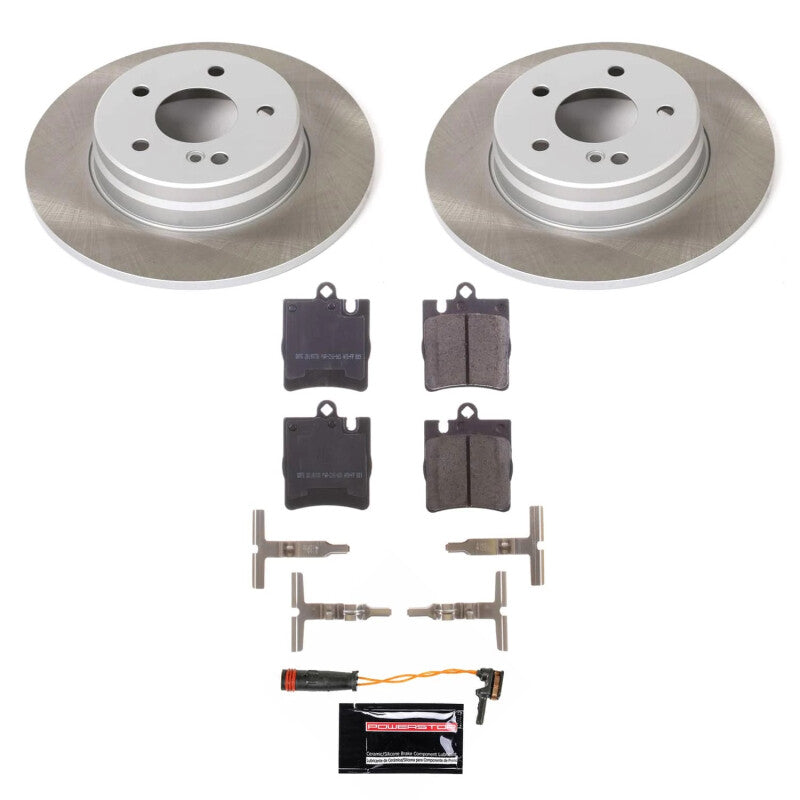 Power Stop 10-11 Mercedes-Benz SLK350 Rear Semi-Coated Rotor Kit