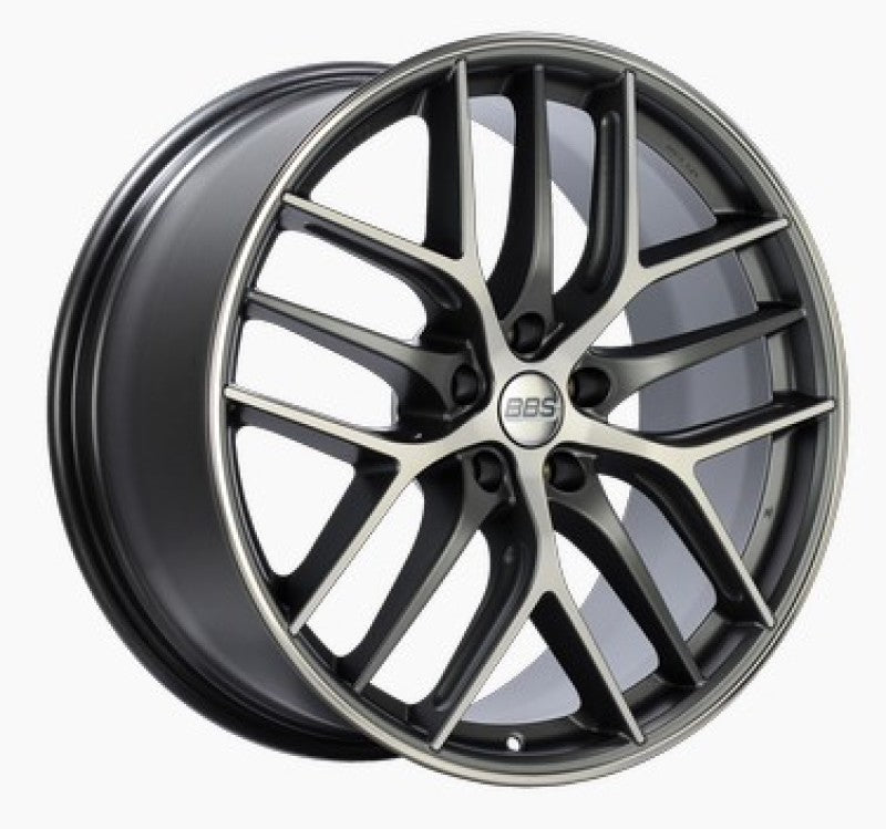 BBS CC-R 19x9.5 5x112 ET42 Satin Graphite Diamond Cut Polished Rim Protector Wheel -82mm PFS Req.