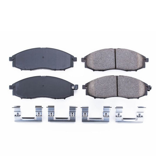 Power Stop 03-04 Nissan Frontier Front Z17 Evolution Ceramic Brake Pads w/Hardware