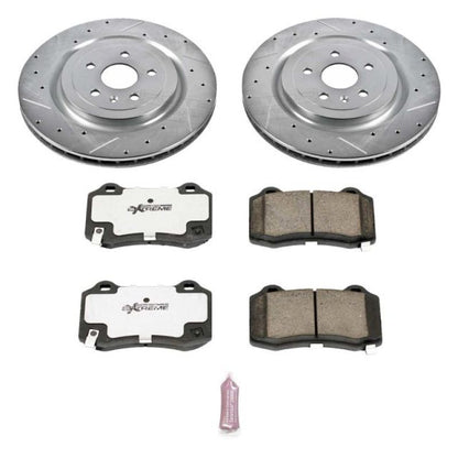 Power Stop 09-15 Cadillac CTS Rear Z26 Street Warrior Brake Kit