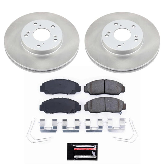 Power Stop 06-11 Honda Civic Front Semi-Coated Rotor Kit