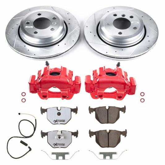 Power Stop 10-04 BMW X3 Rear Z26 Street Warrior Brake Kit w/Calipers